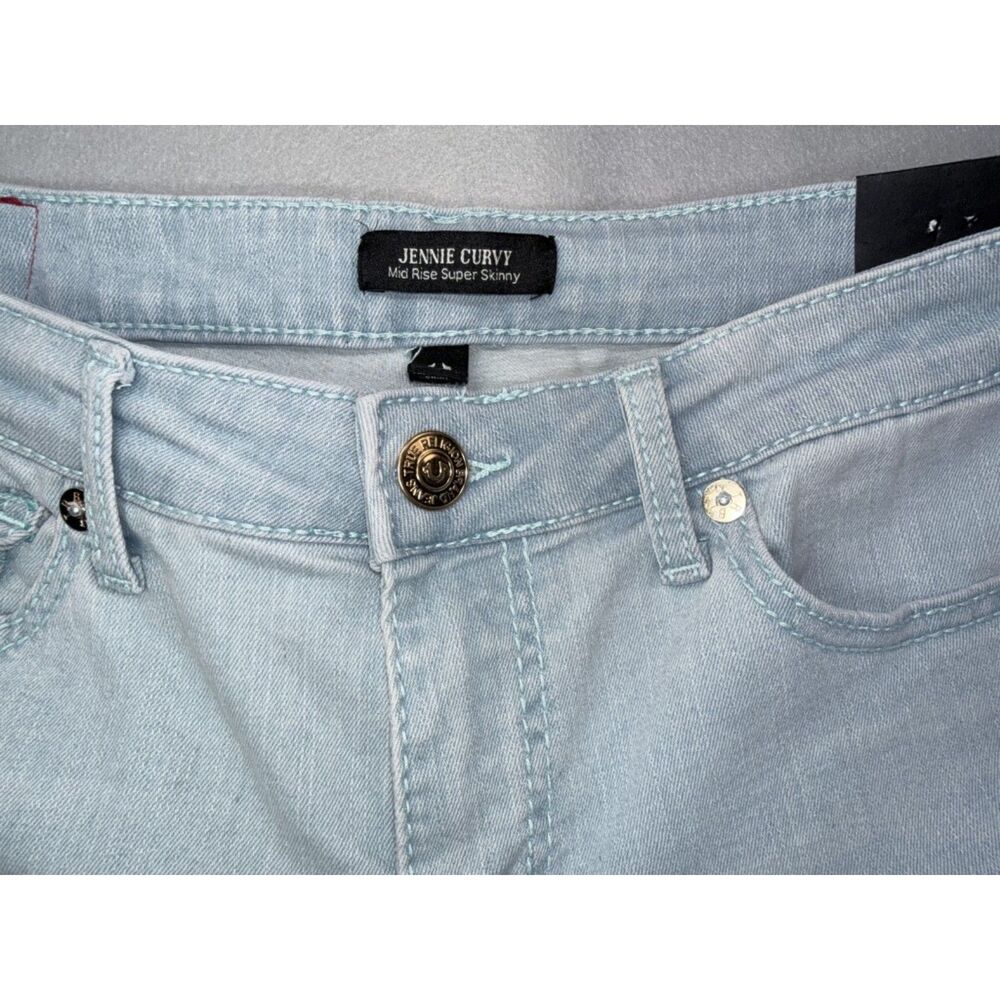 NWT True Religion Jennie Curvy Mid Rise Super Skinny Jean Size 30 - Picture 13 of 13